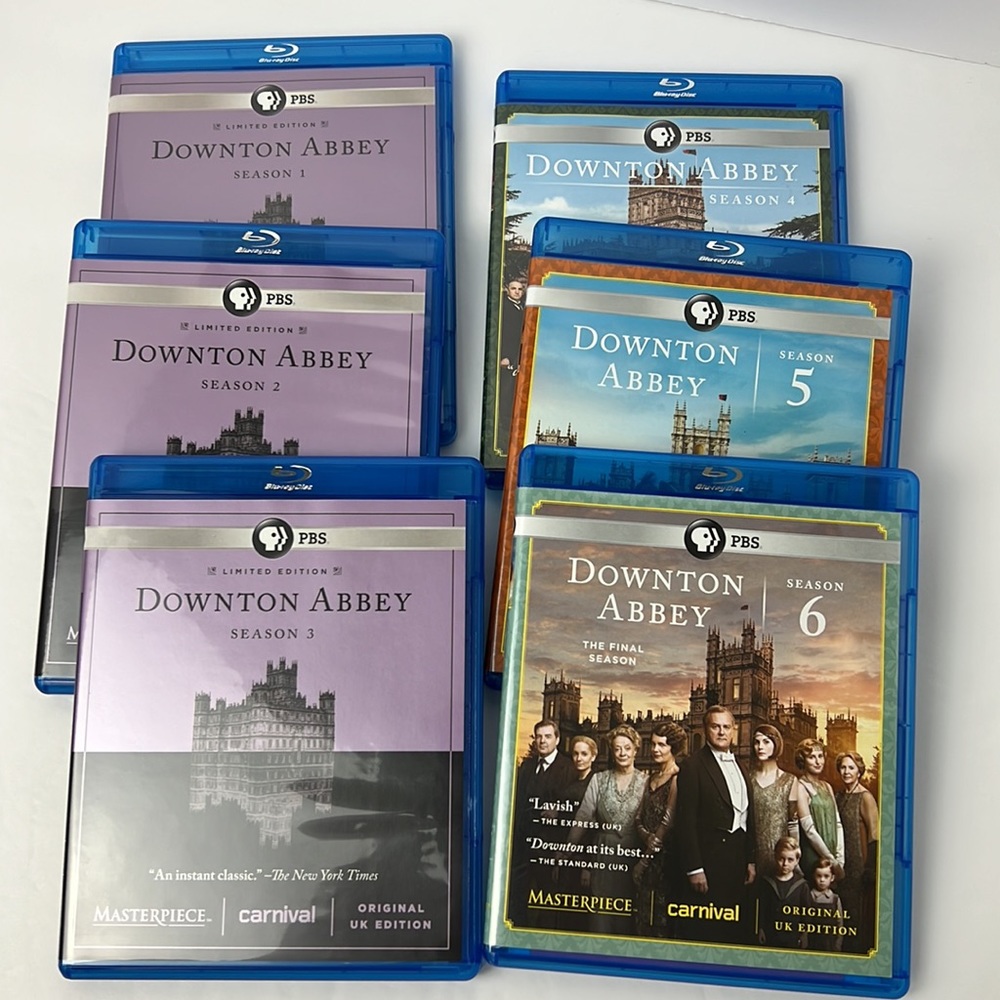 Downton Abbey 6 seasons 1-6 PBS Masterpiece edition on Blu-ray Disc